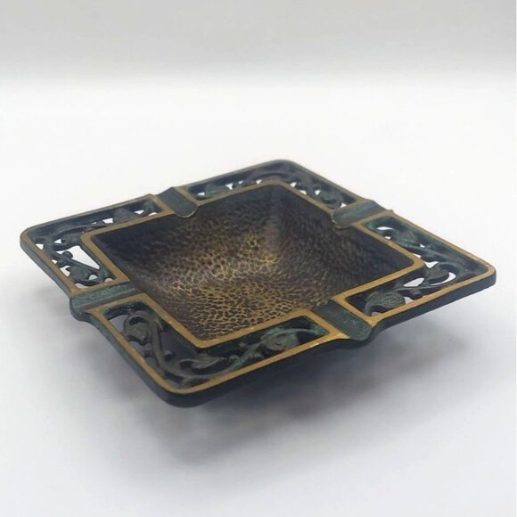 Vintage Brass Ashtray Trinket Dish Dayagi Israel 689 Mid-Century Modern - Picture 3 of 6